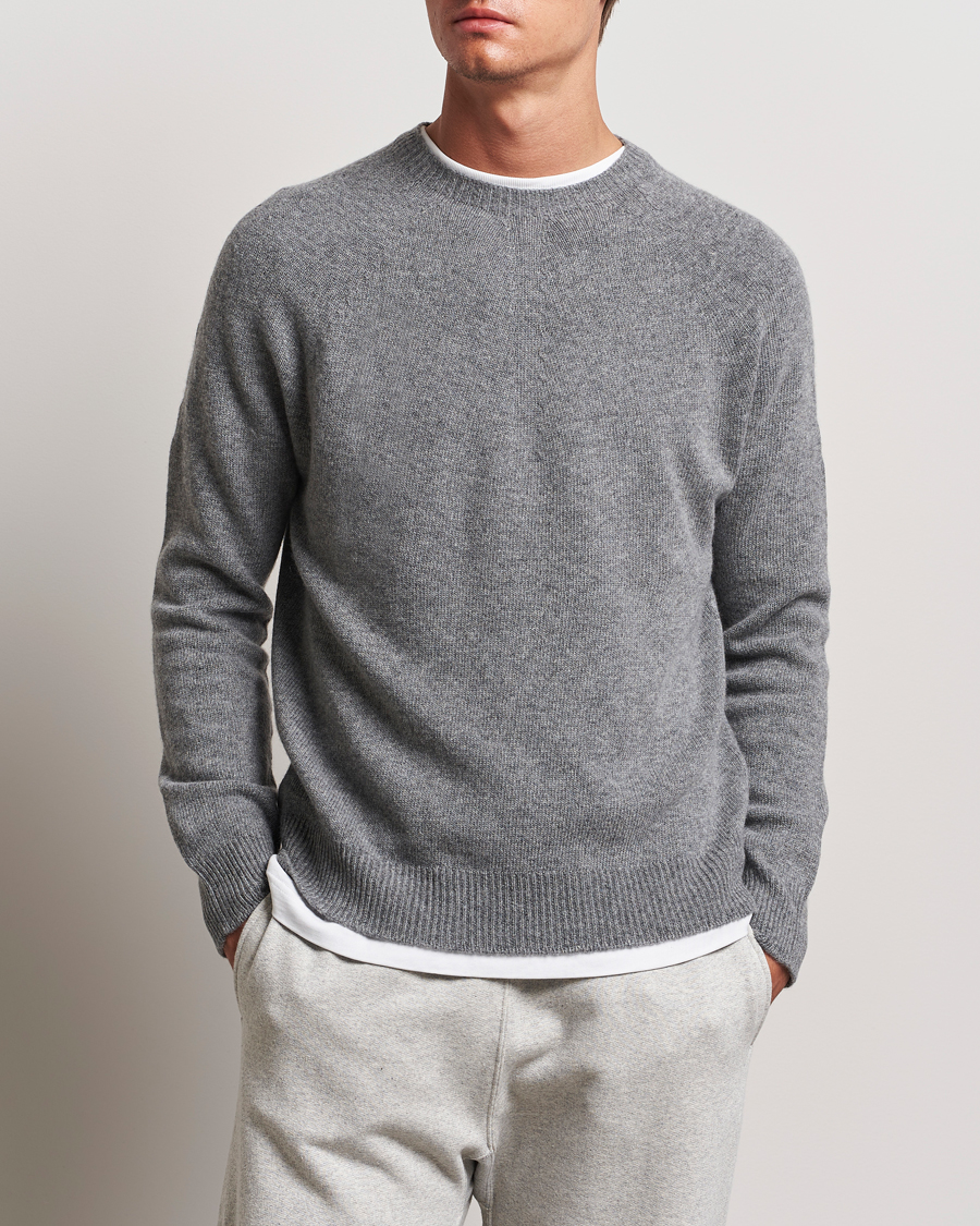 Herre | Klær | Jil Sander | Cashmere/Merino Round Neck Sweater Grey Melange