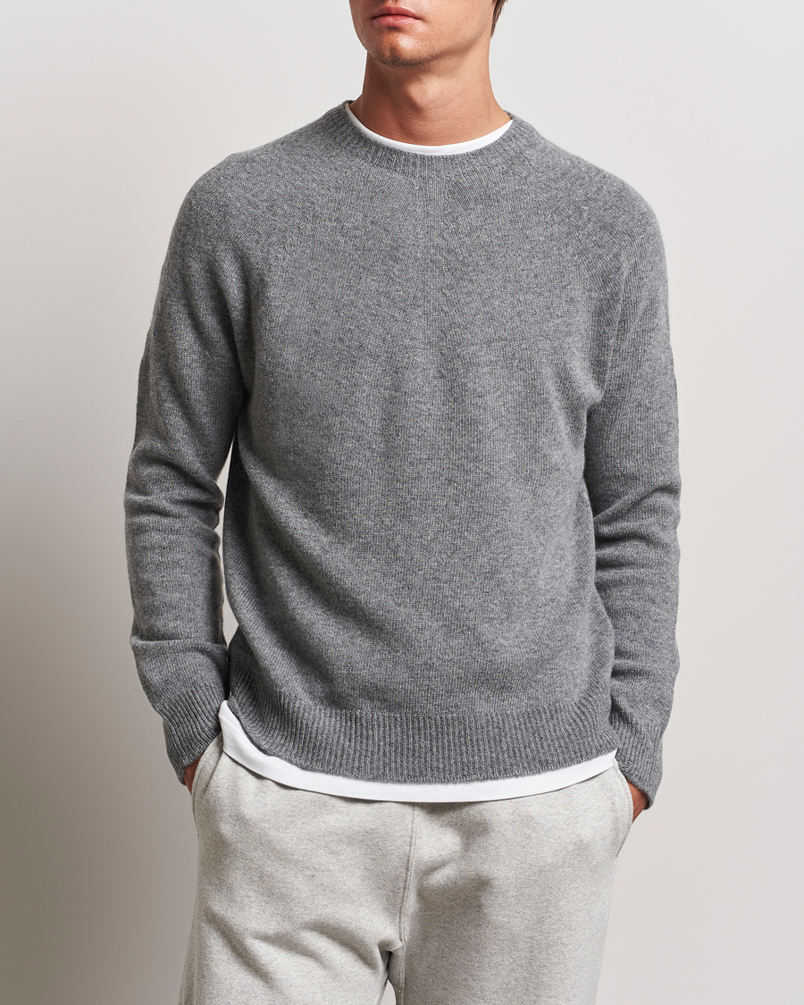 Herre | Gensere | Jil Sander | Cashmere/Merino Round Neck Sweater Grey Melange