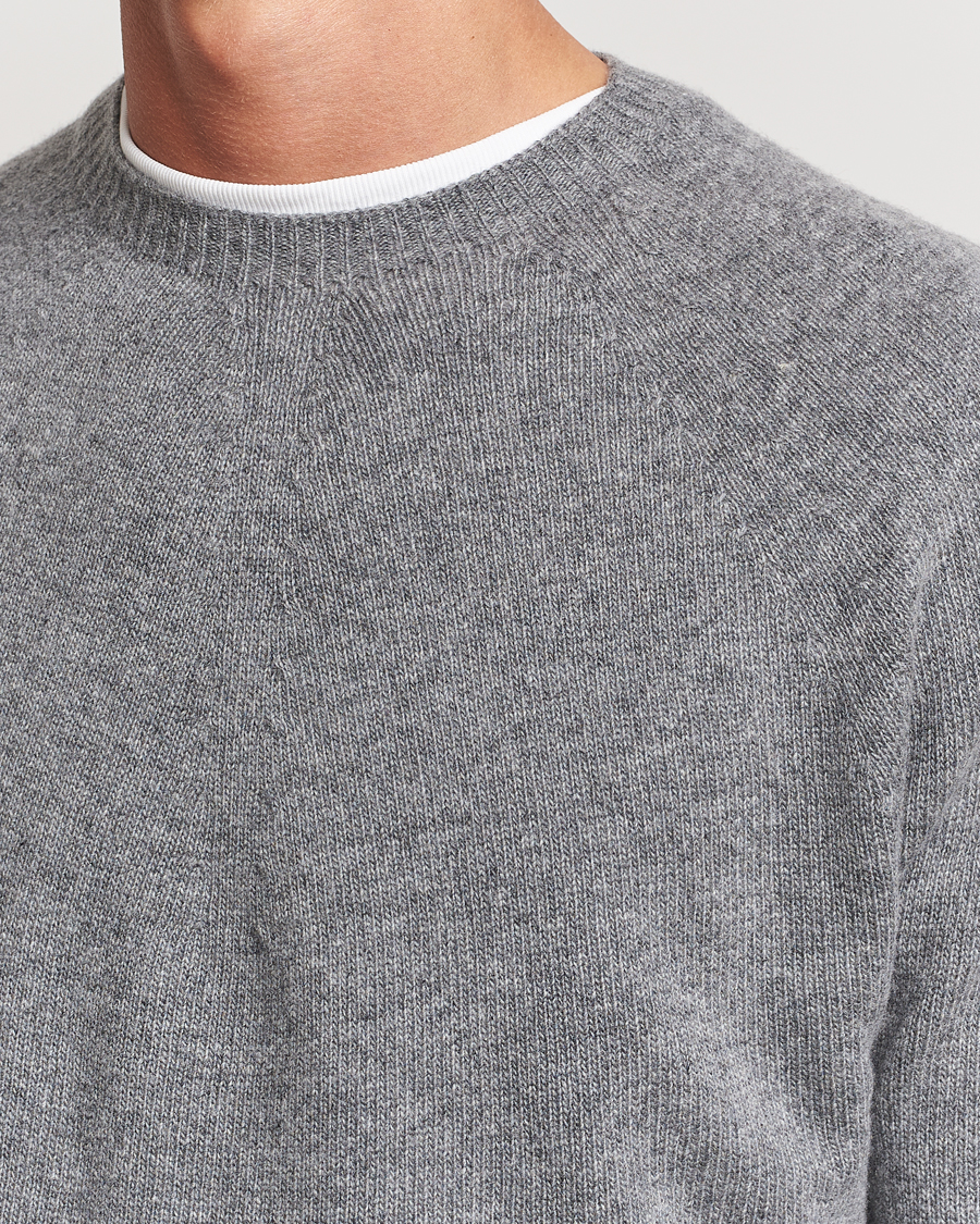 Herre | Gensere | Jil Sander | Cashmere/Merino Round Neck Sweater Grey Melange