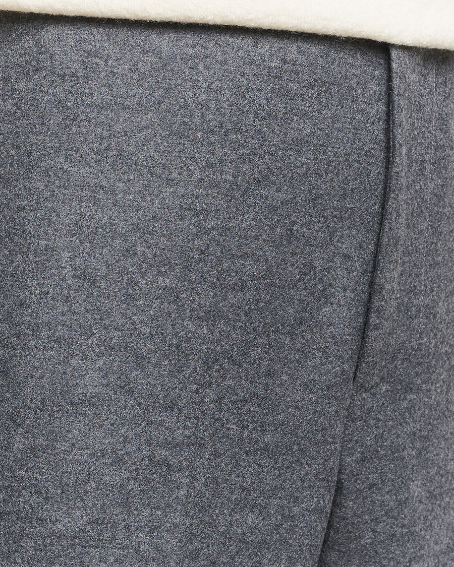 Herre | Bukser | Jil Sander | Wool Flannel Pants Grey Melange