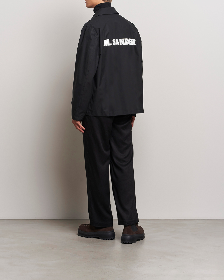 Herre | Jakker | Jil Sander | Back Printed Coach Jacket Black