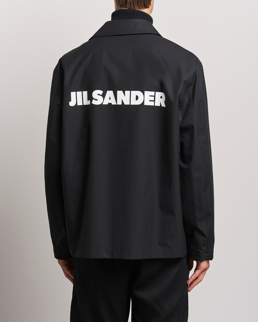 Herre | Jakker | Jil Sander | Back Printed Coach Jacket Black