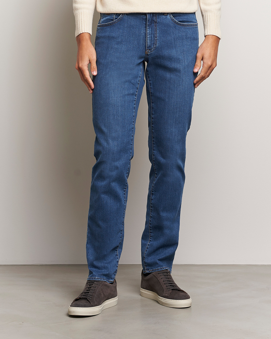 Herre | Bukser | Brax | Cadiz Premium Flex Denim Blue Used