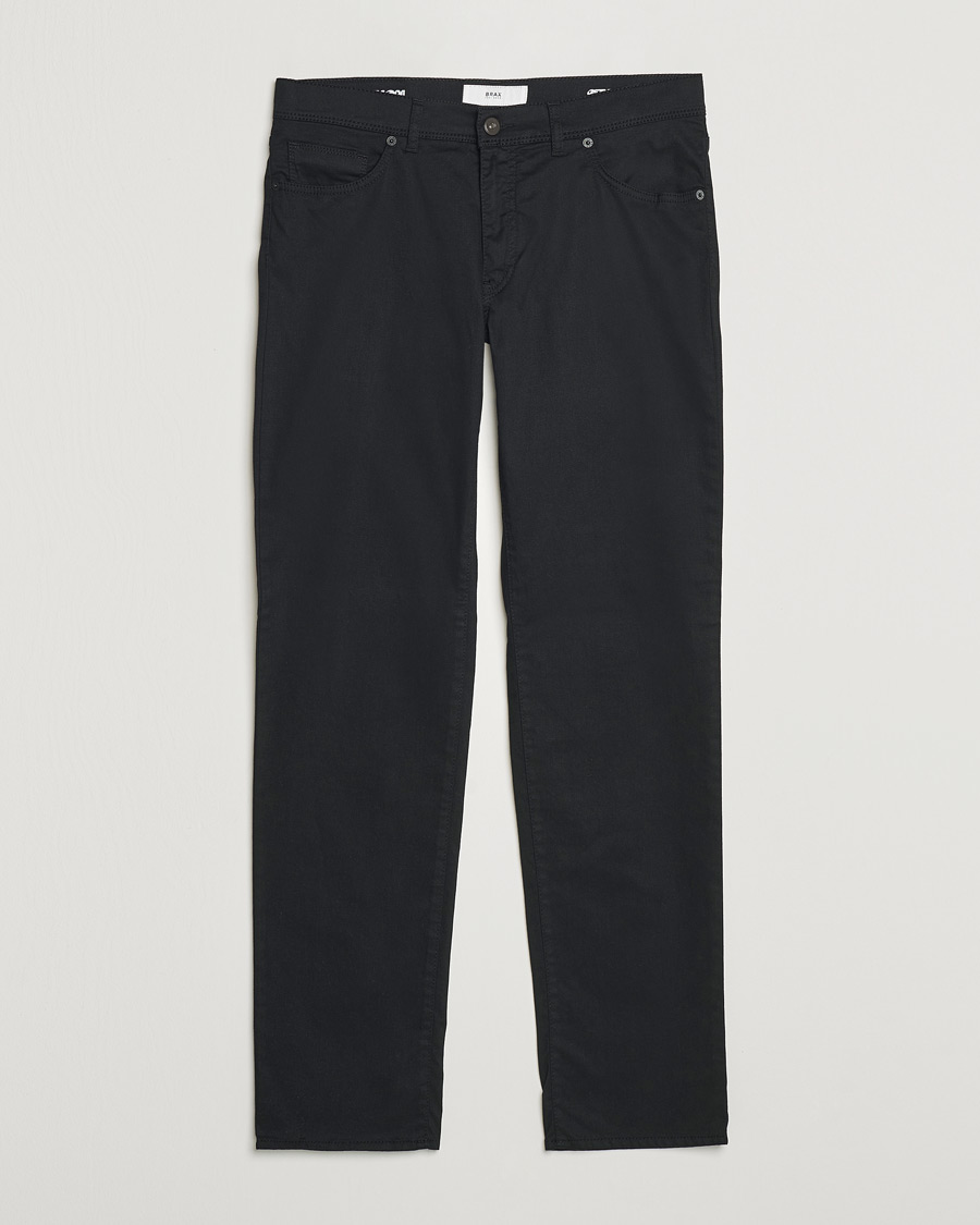 Herre | Bukser | Brax | Cadiz Cotton Satin 5-Pocket Pants Perma Black