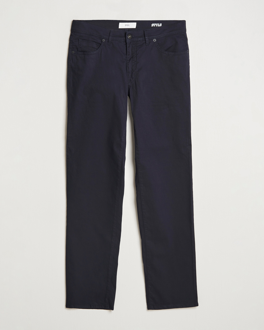 Herre | Bukser | Brax | Cadiz Cotton Satin 5-Pocket Pants Perma Blue