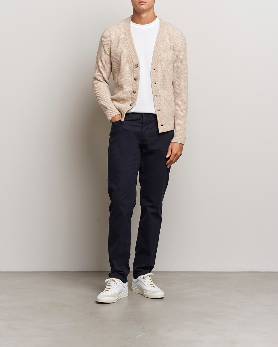 Herre | Bukser | Brax | Cadiz Cotton Satin 5-Pocket Pants Perma Blue