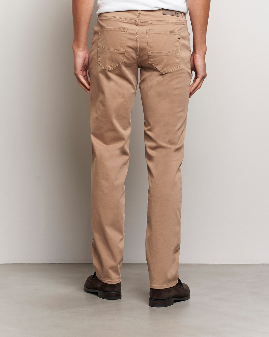 Herre | Bukser | Brax | Cadiz Cotton Satin 5-Pocket Pants Beige