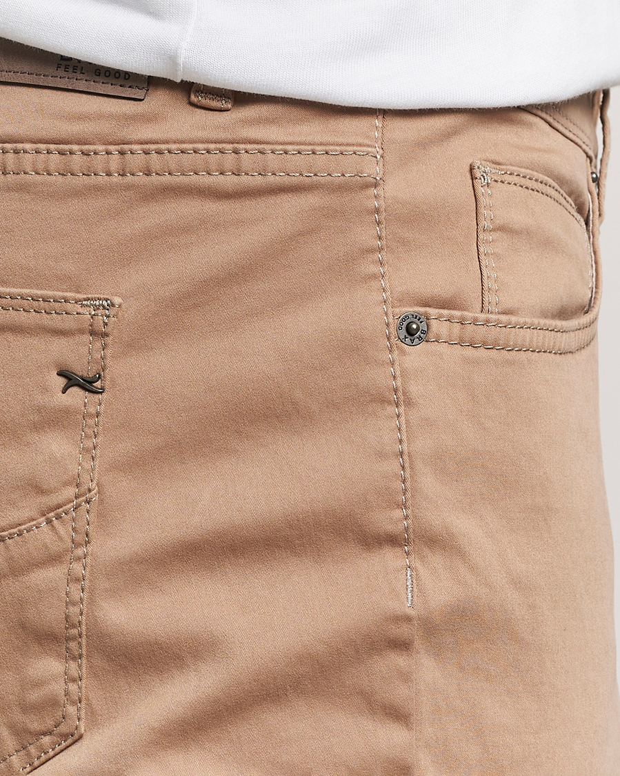Herre | Bukser | Brax | Cadiz Cotton Satin 5-Pocket Pants Beige