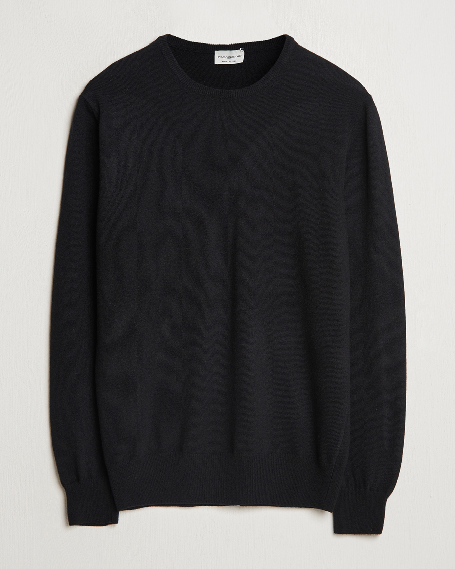 Herre | Gensere | Morgano | Wool/Cashmere Crewneck Black