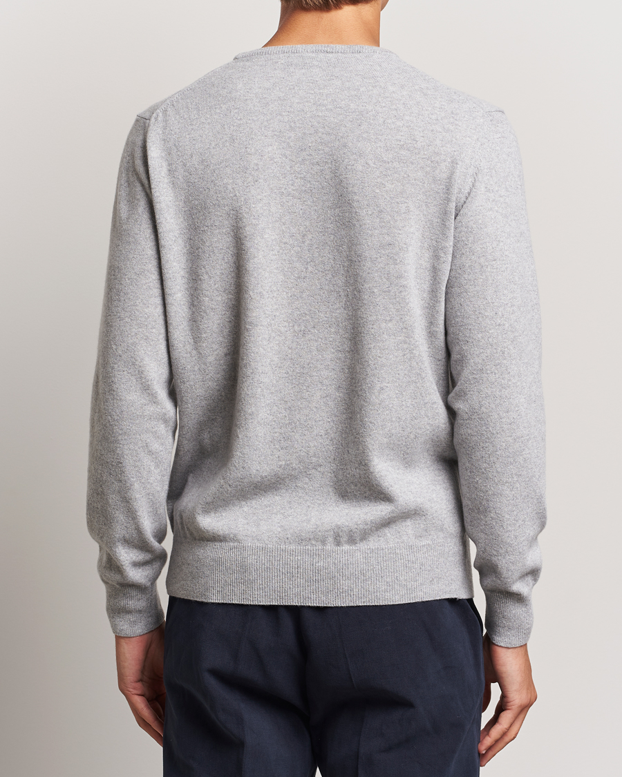 Herre | Gensere | Morgano | Wool/Cashmere Crewneck Mid Grey