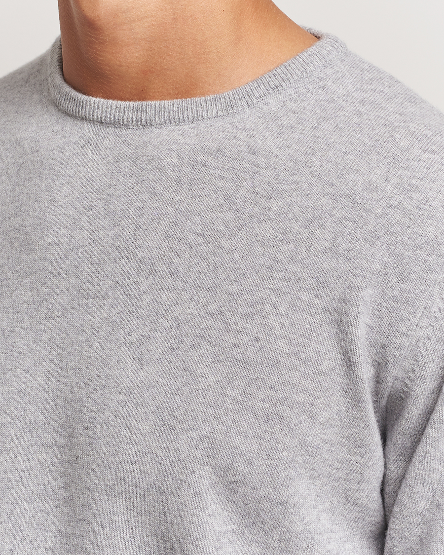 Herre | Gensere | Morgano | Wool/Cashmere Crewneck Mid Grey