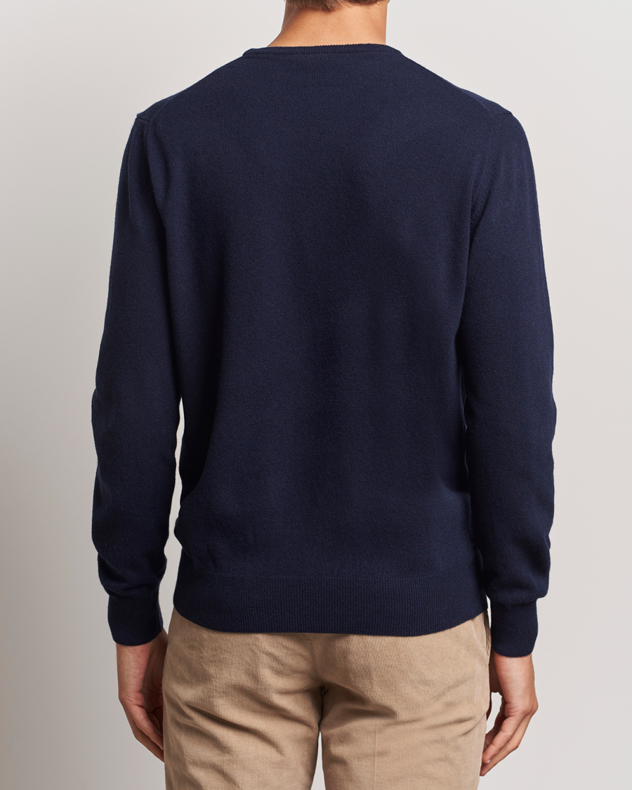 Herre | Gensere | Morgano | Wool/Cashmere Crewneck Navy