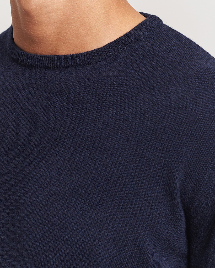 Herre | Gensere | Morgano | Wool/Cashmere Crewneck Navy