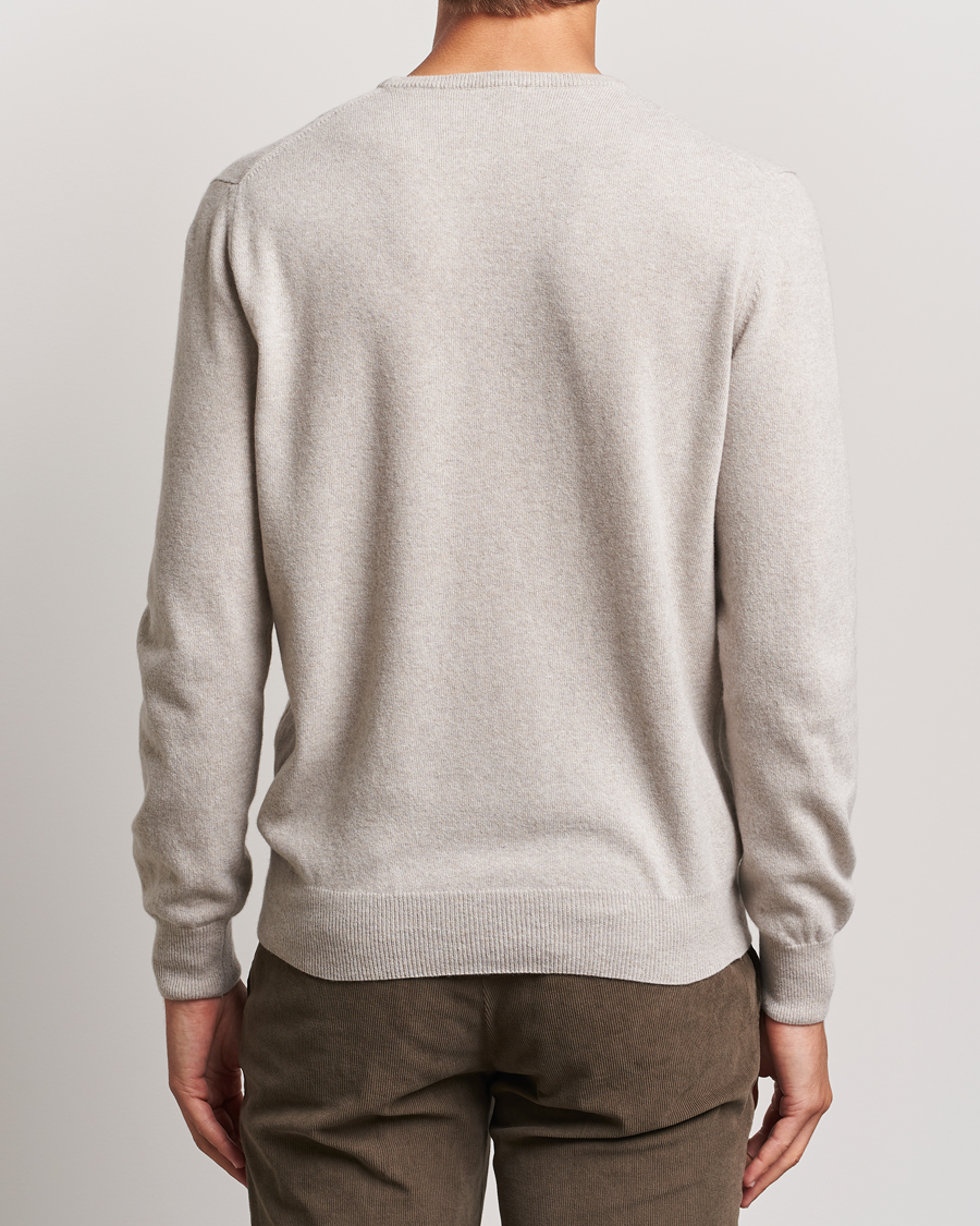 Herre | Gensere | Morgano | Wool/Cashmere Crewneck Beige