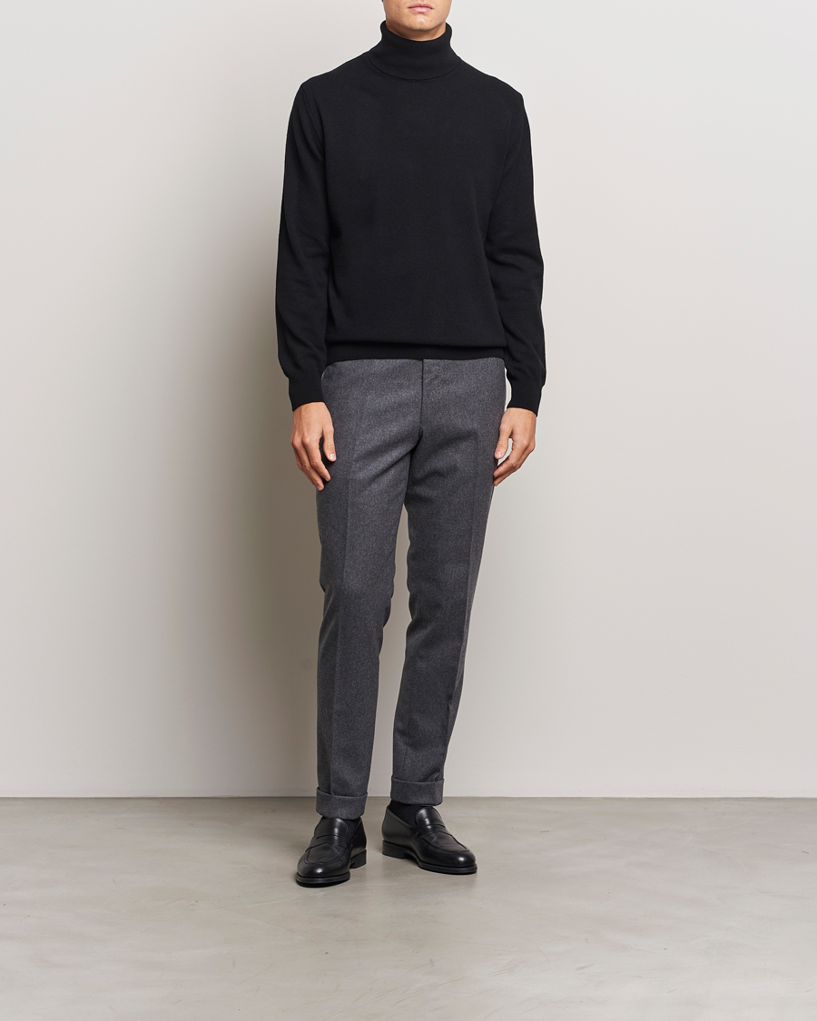 Herre | Gensere | Morgano | Wool/Cashmere Rollneck Black