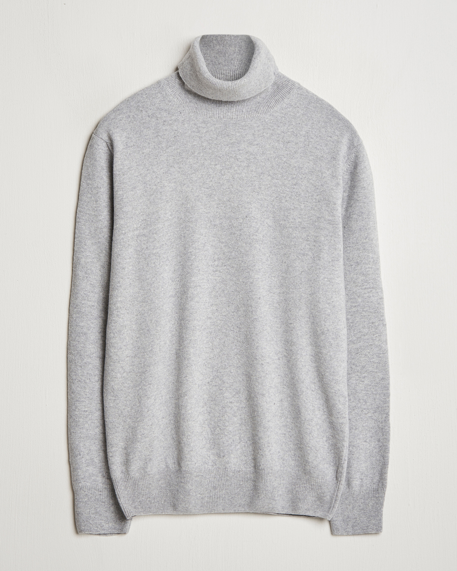 Herre | Gensere | Morgano | Wool/Cashmere Rollneck Mid Grey