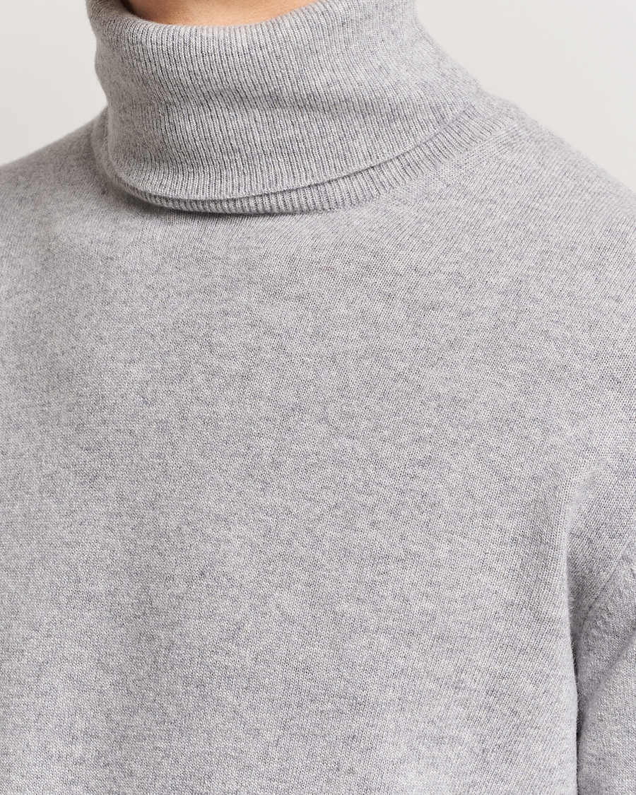 Herre | Gensere | Morgano | Wool/Cashmere Rollneck Mid Grey
