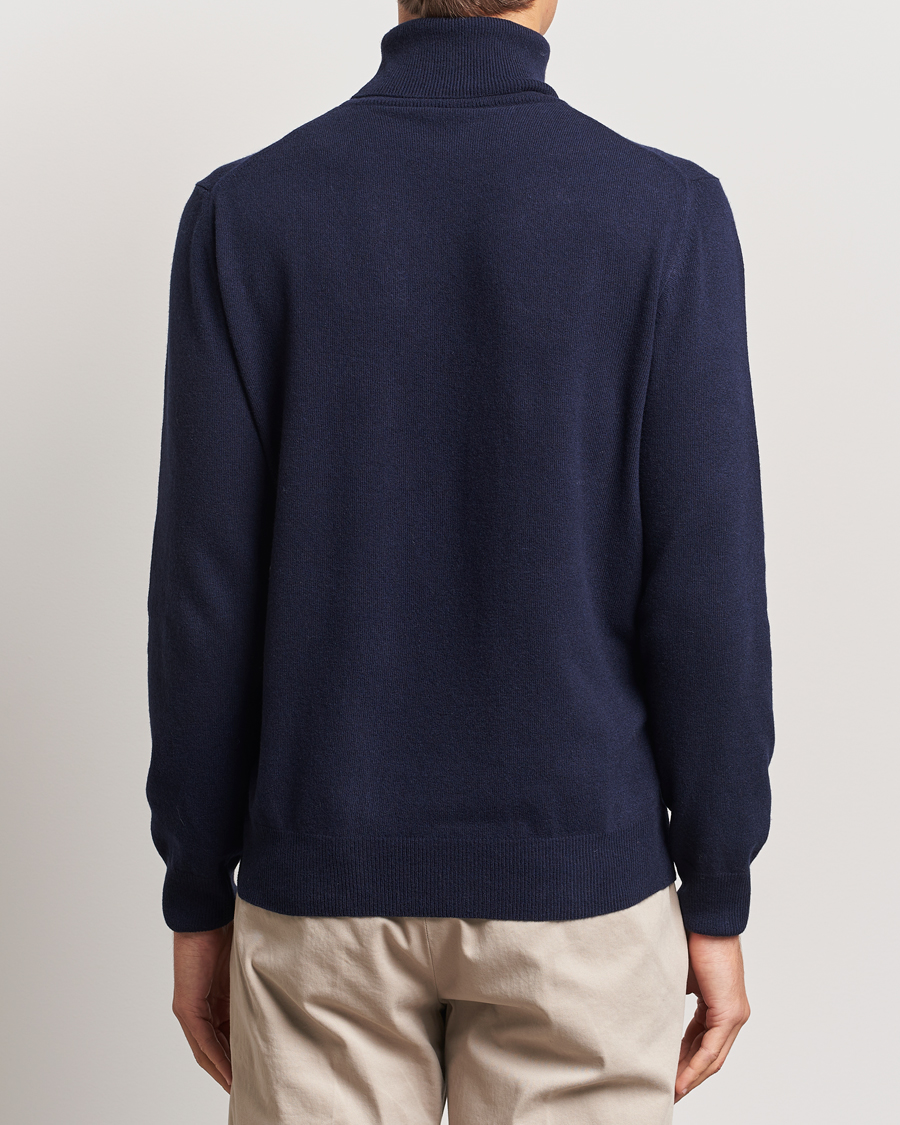 Herre | Gensere | Morgano | Wool/Cashmere Rollneck Navy