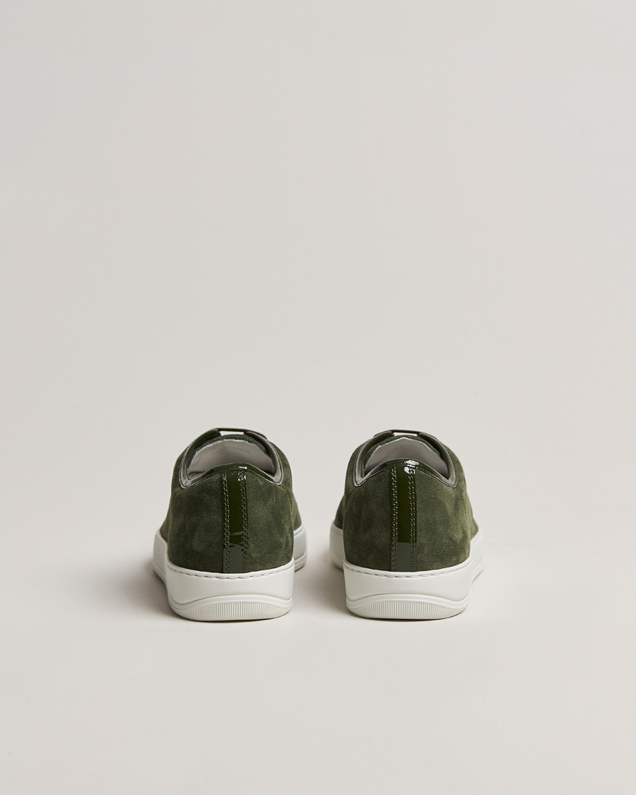 Herre |  | Lanvin | Patent Cap Toe Sneaker Olive