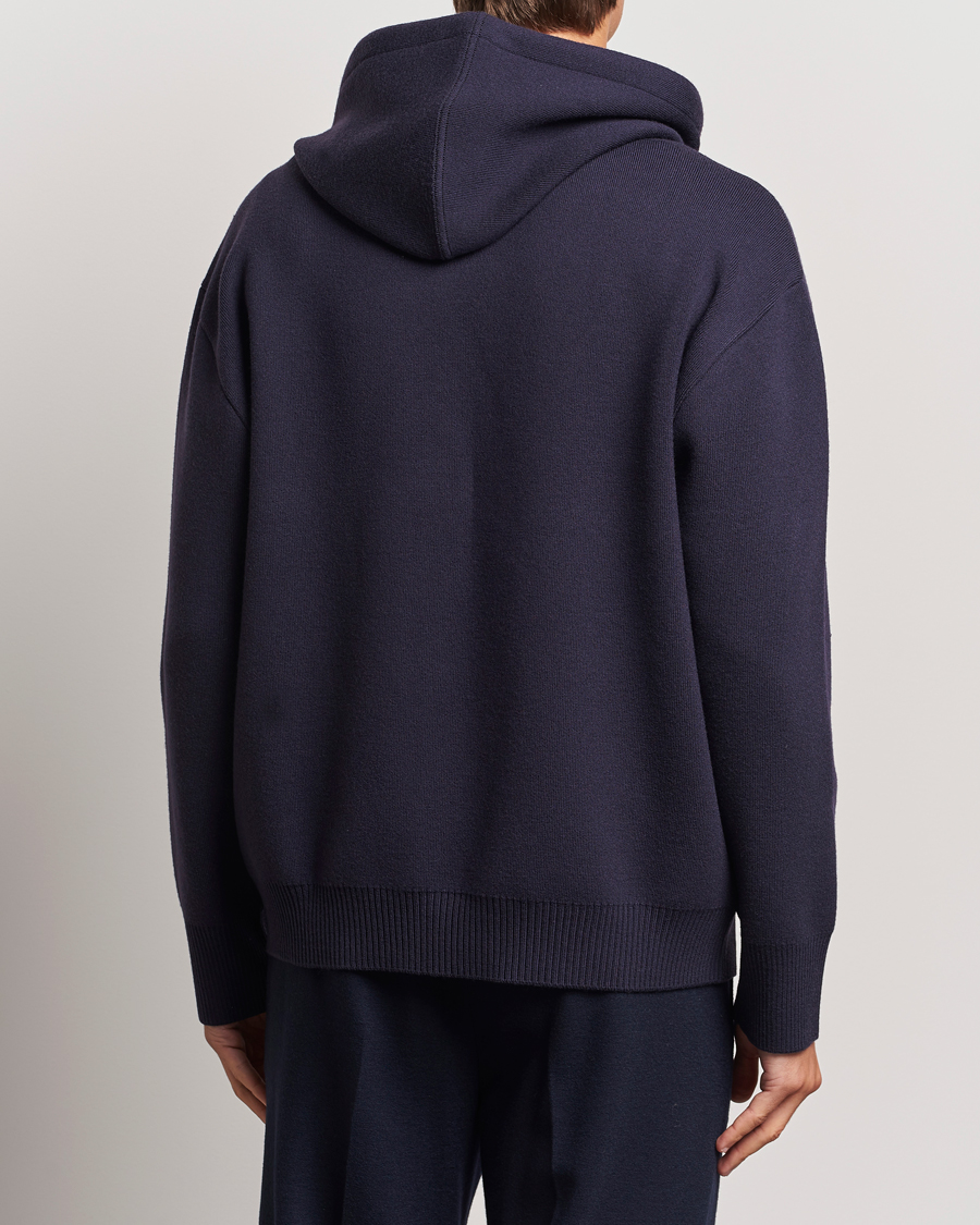 Herre | Gensere | Lanvin | Merino Full Zip Hoodie Japanese Ink