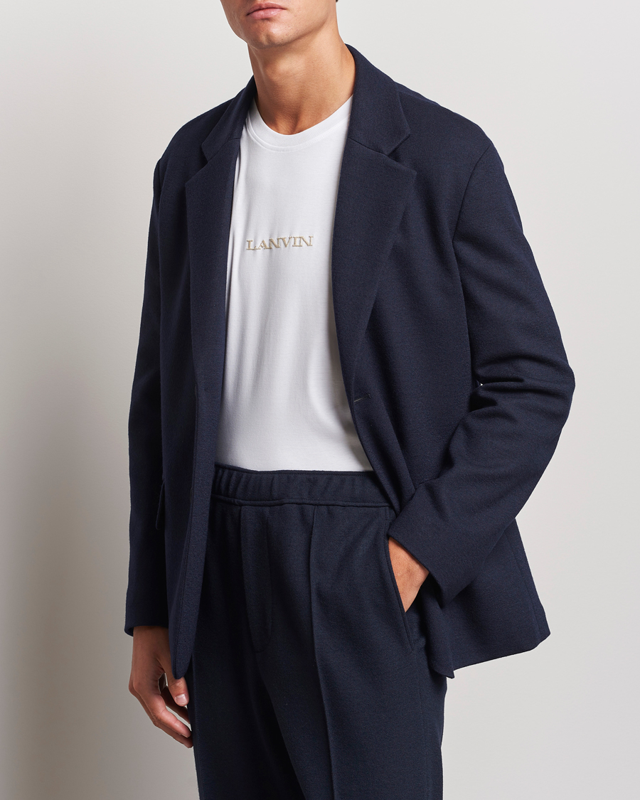 Herre | Dressjakker | Lanvin | Unconstructed Wool Blazer Navy