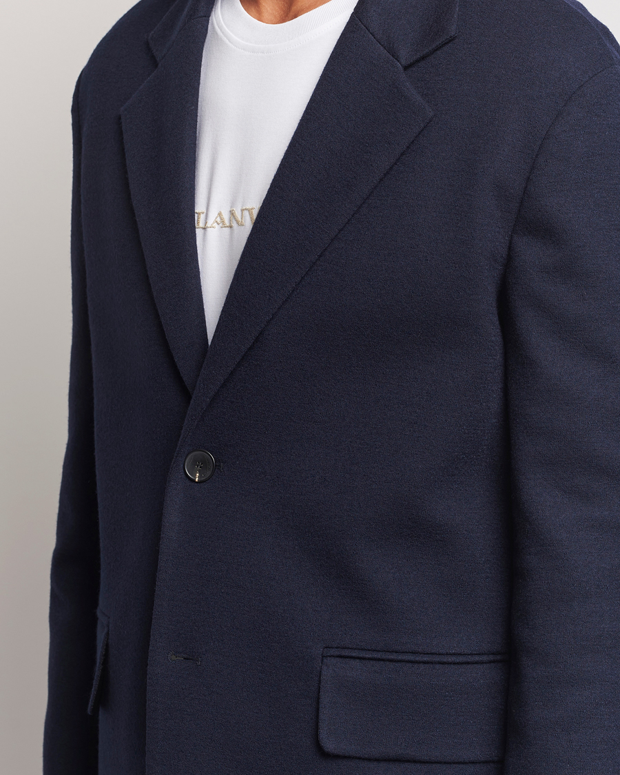 Herre | Dressjakker | Lanvin | Unconstructed Wool Blazer Navy