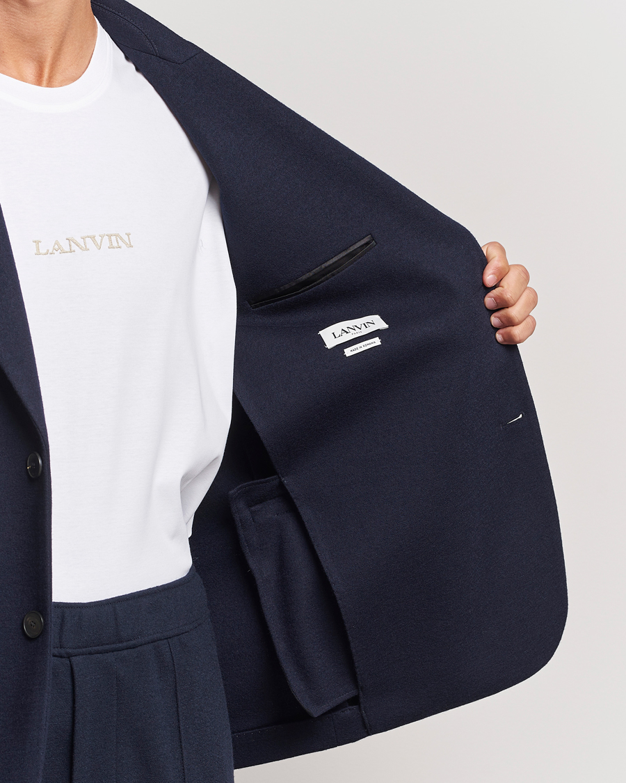 Herre | Dressjakker | Lanvin | Unconstructed Wool Blazer Navy