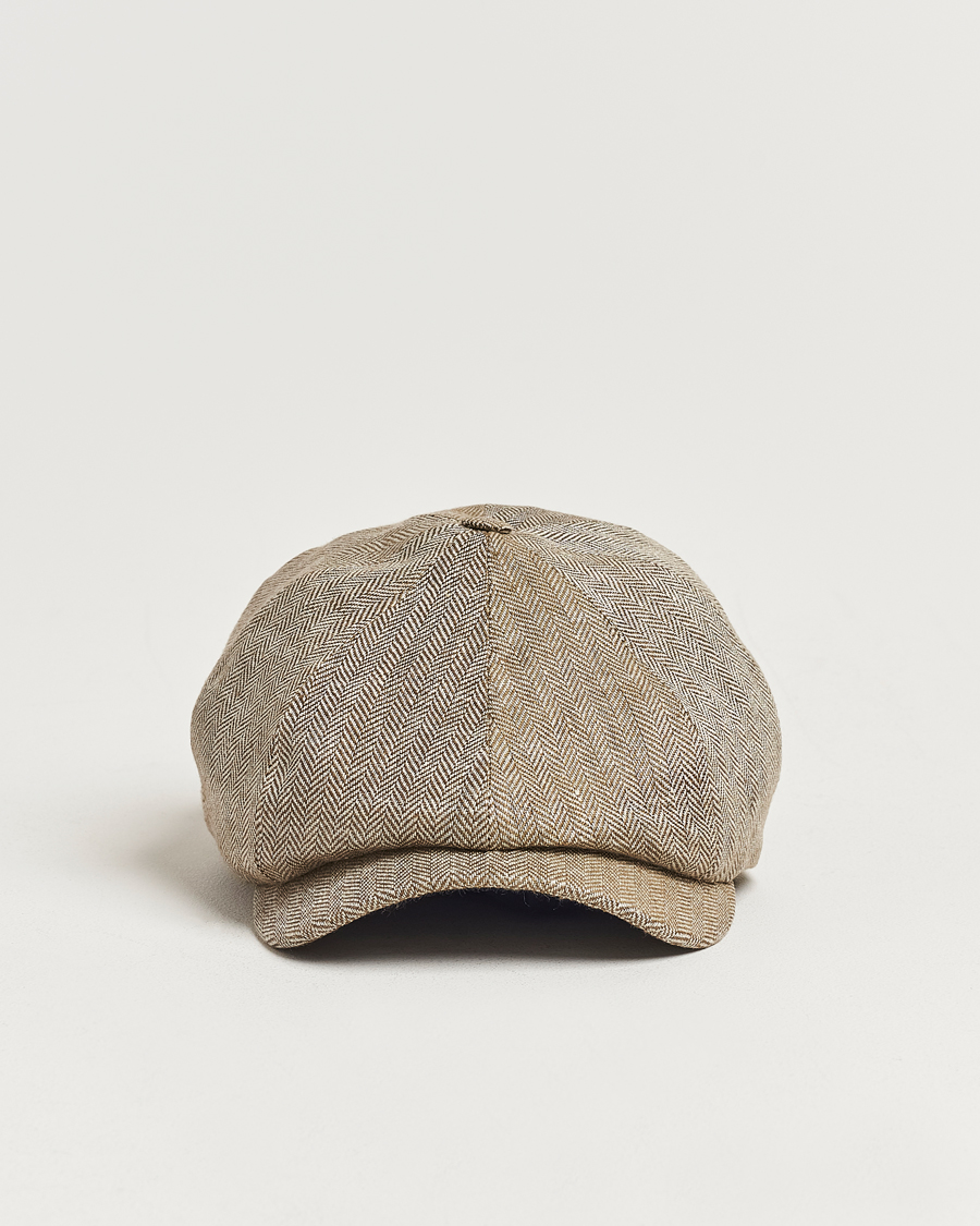 Herre | Wigéns Newsboy Classic Linen Cap Beige | Wigéns | Newsboy Classic Linen Cap Beige