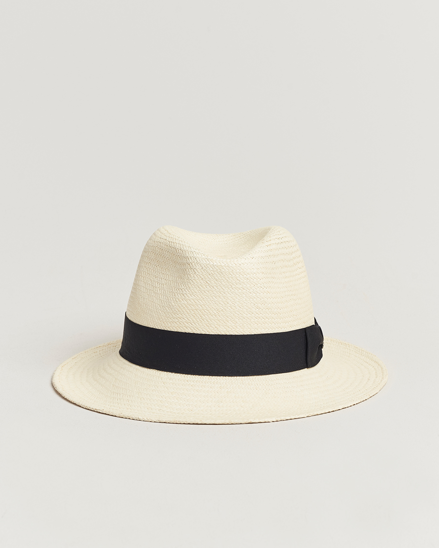 Herre | Wigéns Panama Hat White/Black | Wigéns | Panama Hat White/Black