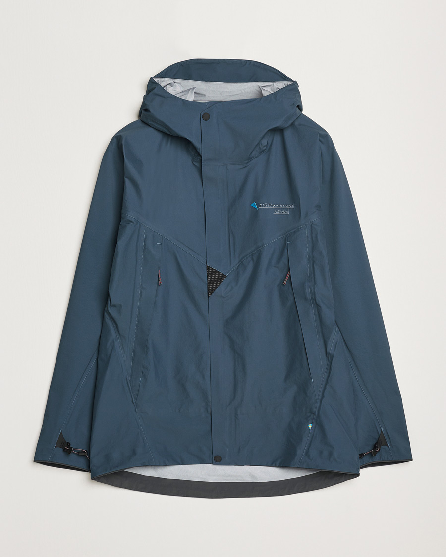 Herre | Jakker | Klättermusen | Asynja Lightweight Waterproof Jacket Midnight Blue