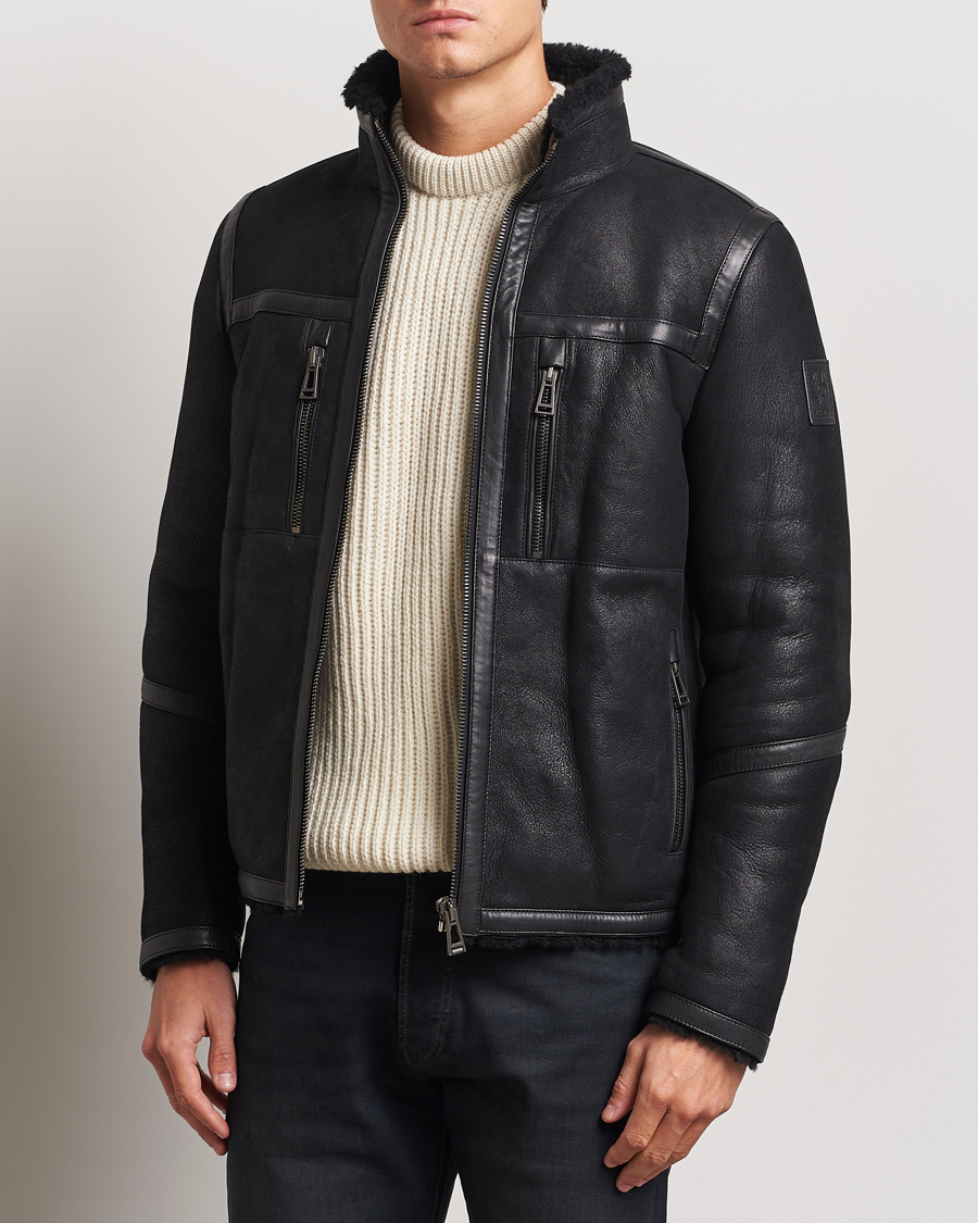 Herre | Jakker | Belstaff | Tundra Sherling Leather Jacket Black