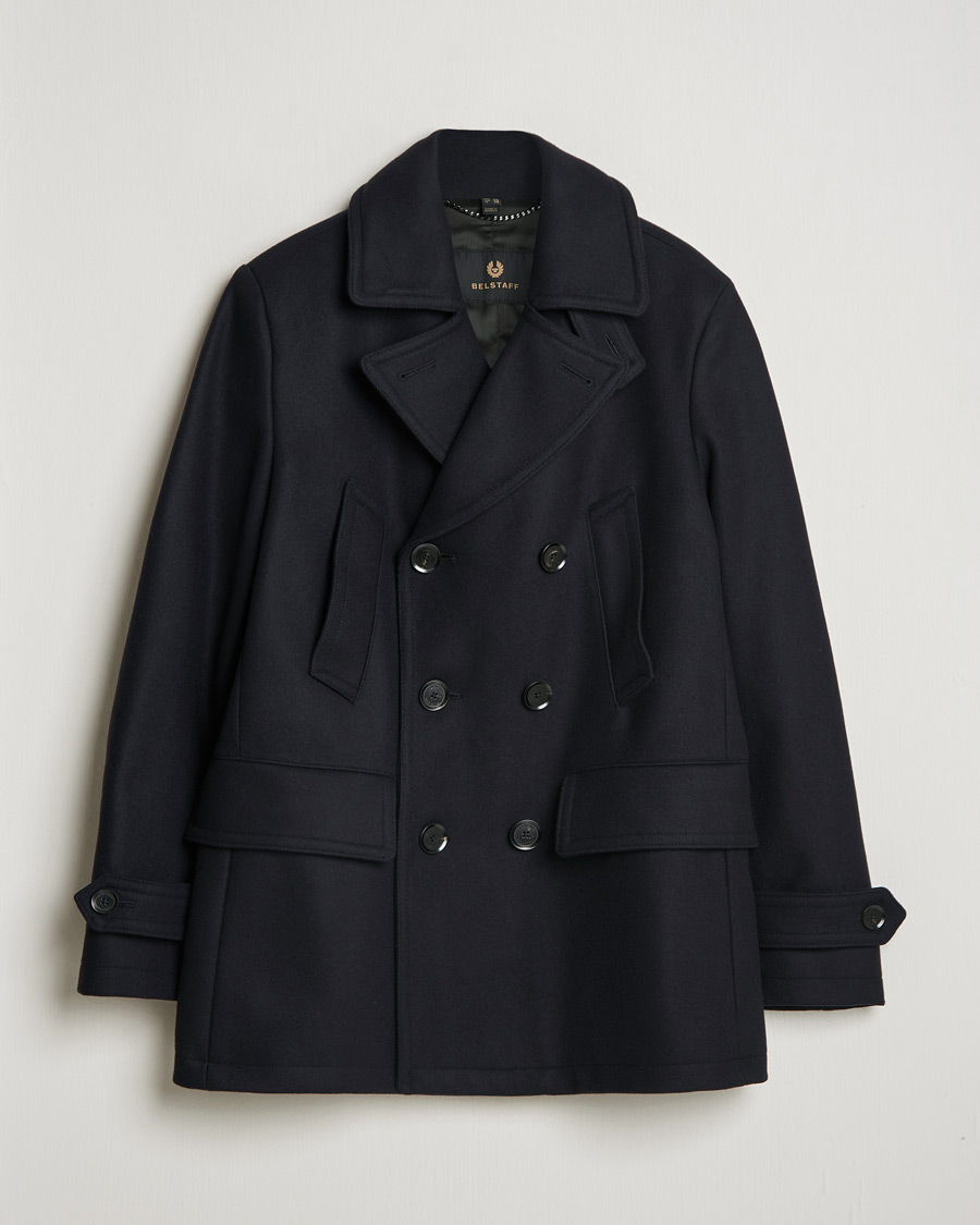 Herre | Jakker | Belstaff | Milford Wool Peacoat Ink Blue