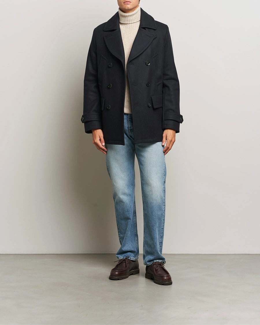 Herre | Jakker | Belstaff | Milford Wool Peacoat Ink Blue