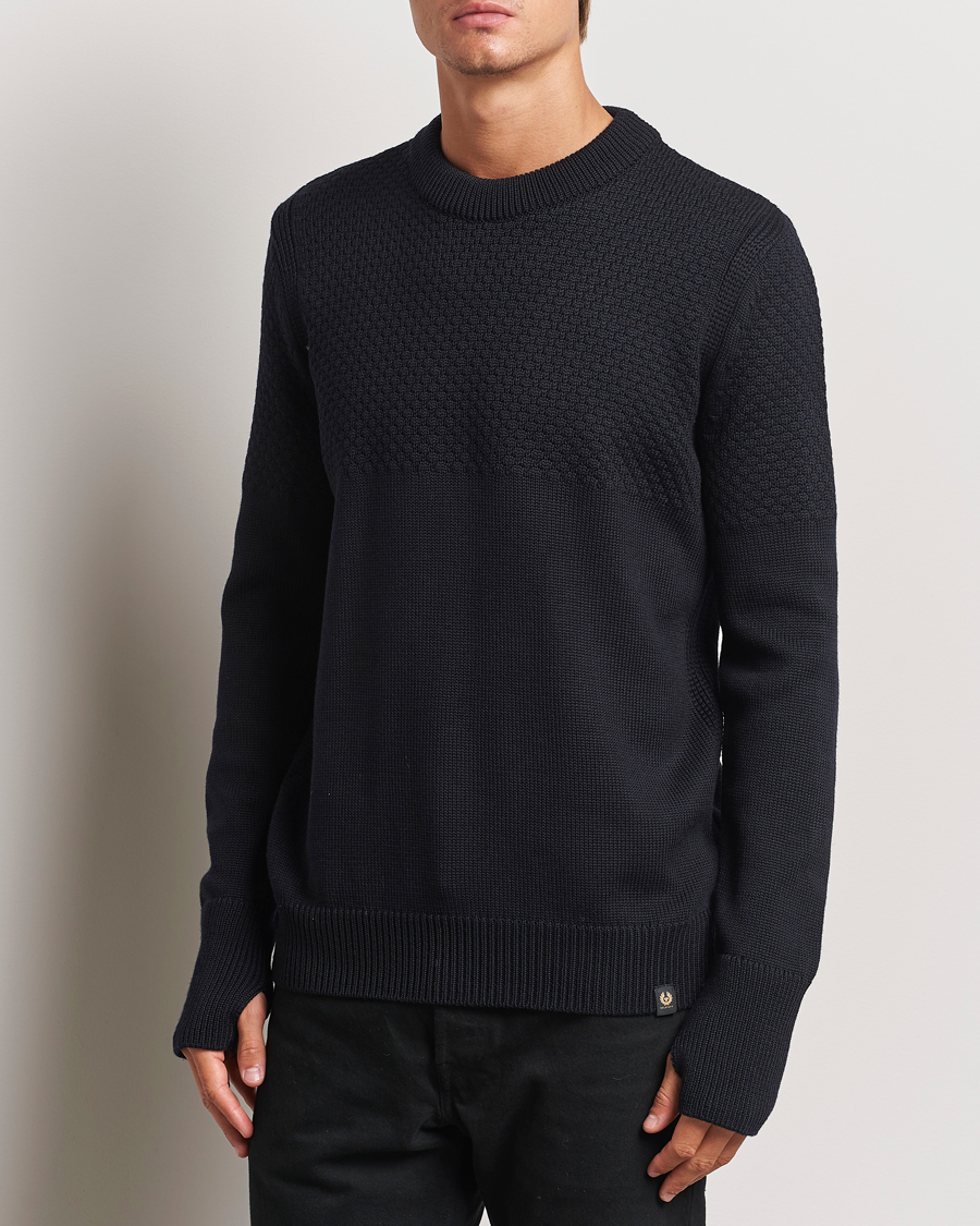 Herre | Gensere | Belstaff | Sternway Knitted Crewneck Dark Ink