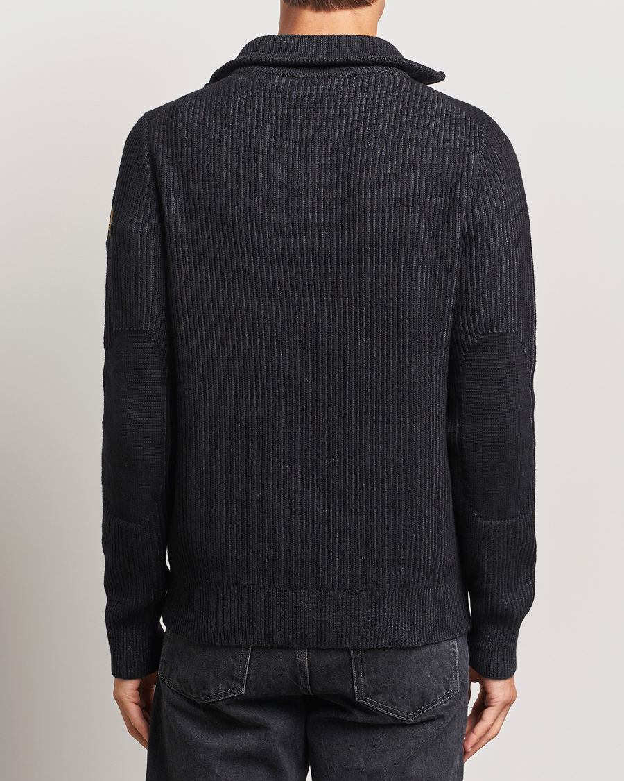 Herre | Gensere | Belstaff | Stanley Cotton/Wool Quarter Zip Black