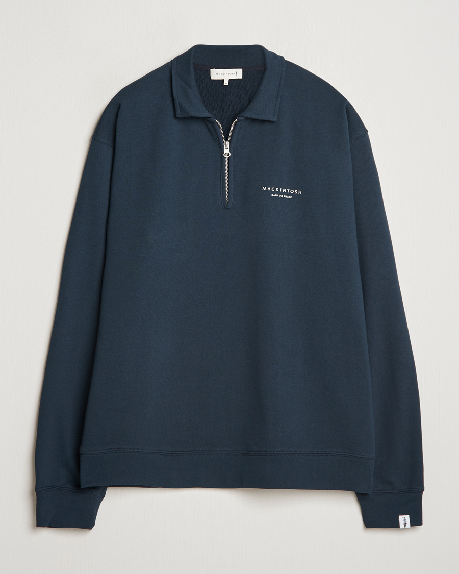 Herre | Gensere | Mackintosh | Rain Shine Zip Sweatshirt Navy