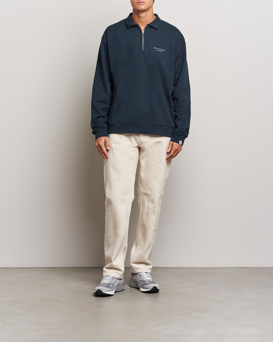 Herre | Gensere | Mackintosh | Rain Shine Zip Sweatshirt Navy
