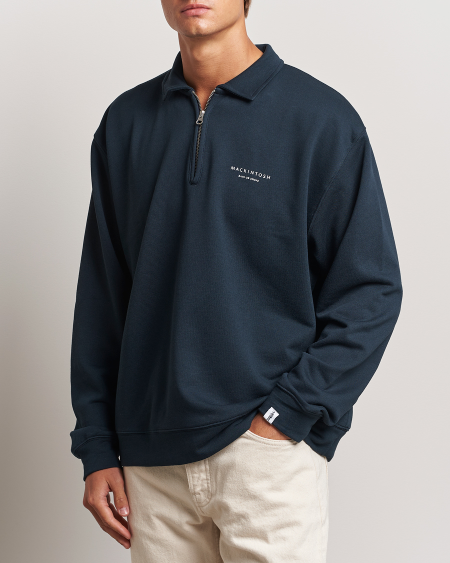 Herre | Gensere | Mackintosh | Rain Shine Zip Sweatshirt Navy
