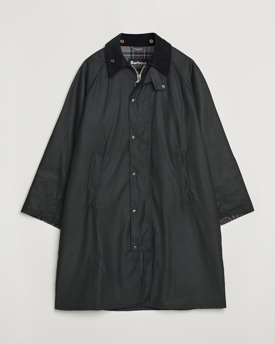 Herre | Jakker | Barbour Heritage | Modfied Exmoore Wax Coat Black