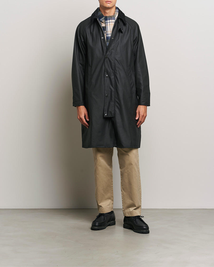 Herre | Jakker | Barbour Heritage | Modfied Exmoore Wax Coat Black
