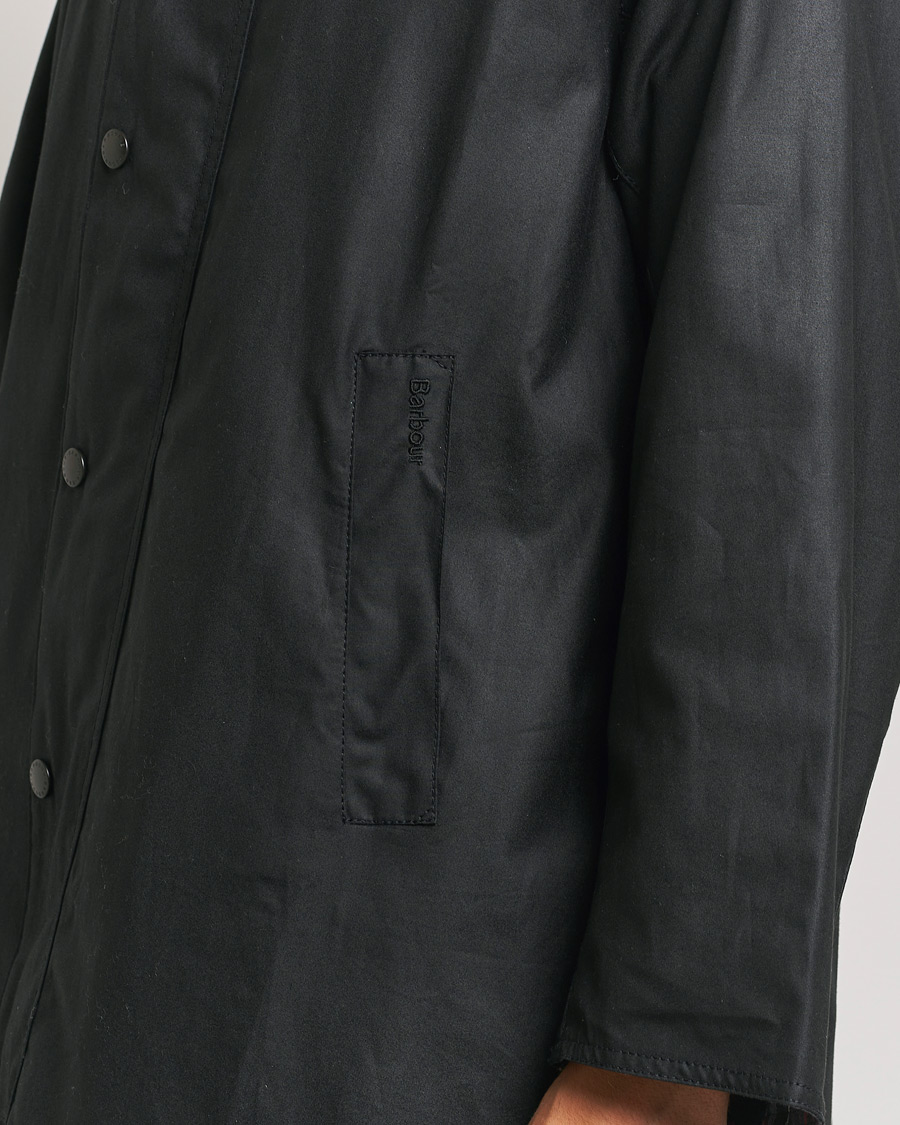 Herre | Jakker | Barbour Heritage | Modfied Exmoore Wax Coat Black