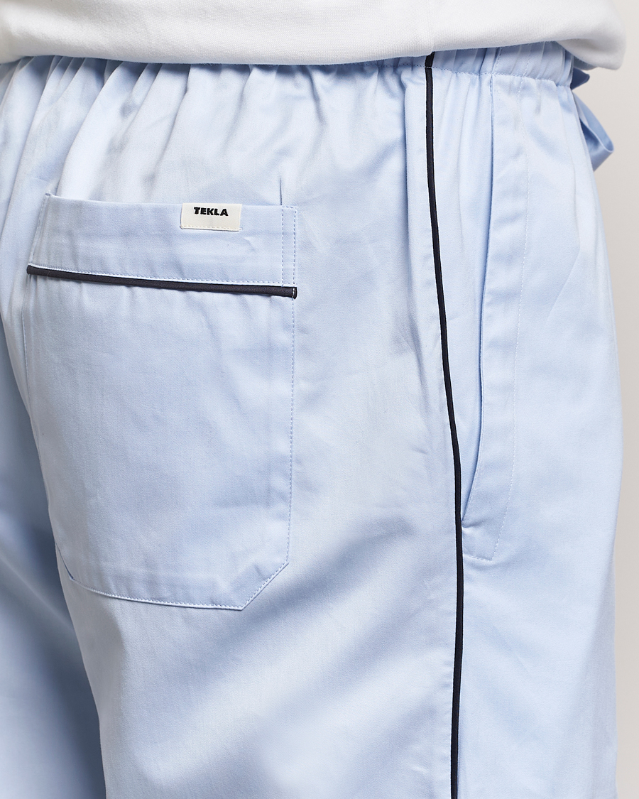 Herre | Pyjamaser og badekåper | Tekla | Sateen Pyjama Pants Bellhop Blue