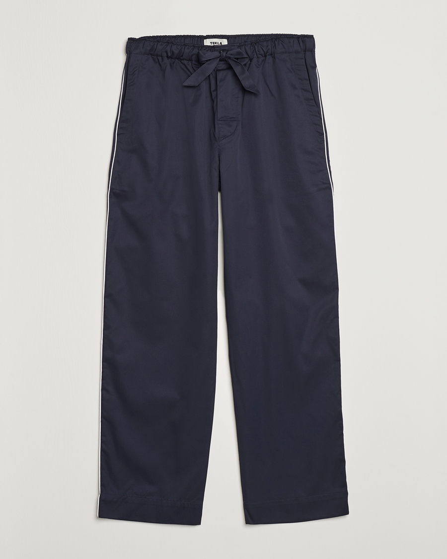 Herre | Pyjamaser og badekåper | Tekla | Sateen Pyjama Pants Chelsea Navy