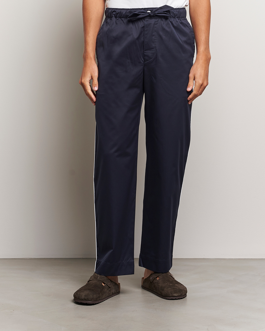 Herre | Pyjamaser og badekåper | Tekla | Sateen Pyjama Pants Chelsea Navy