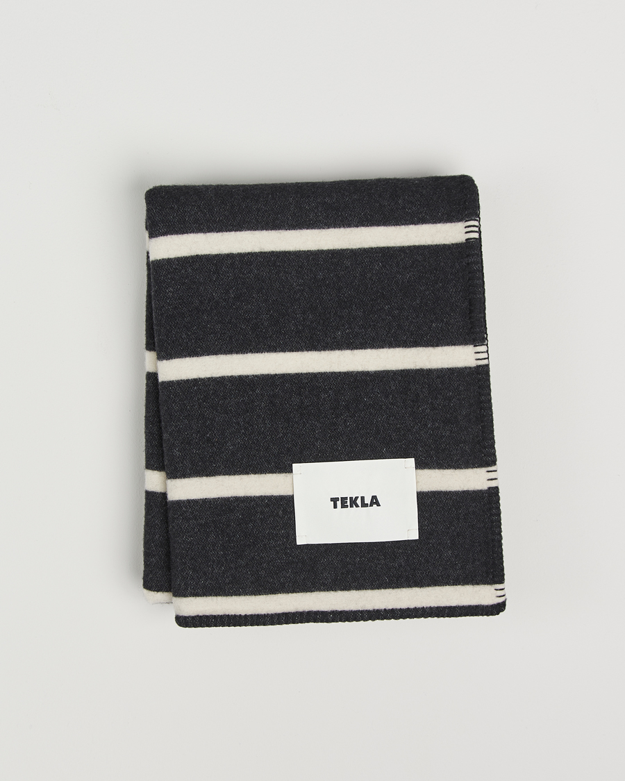 Herre | Tekla Lambswool Blanket Starling Stripes | Tekla | Lambswool Blanket Starling Stripes