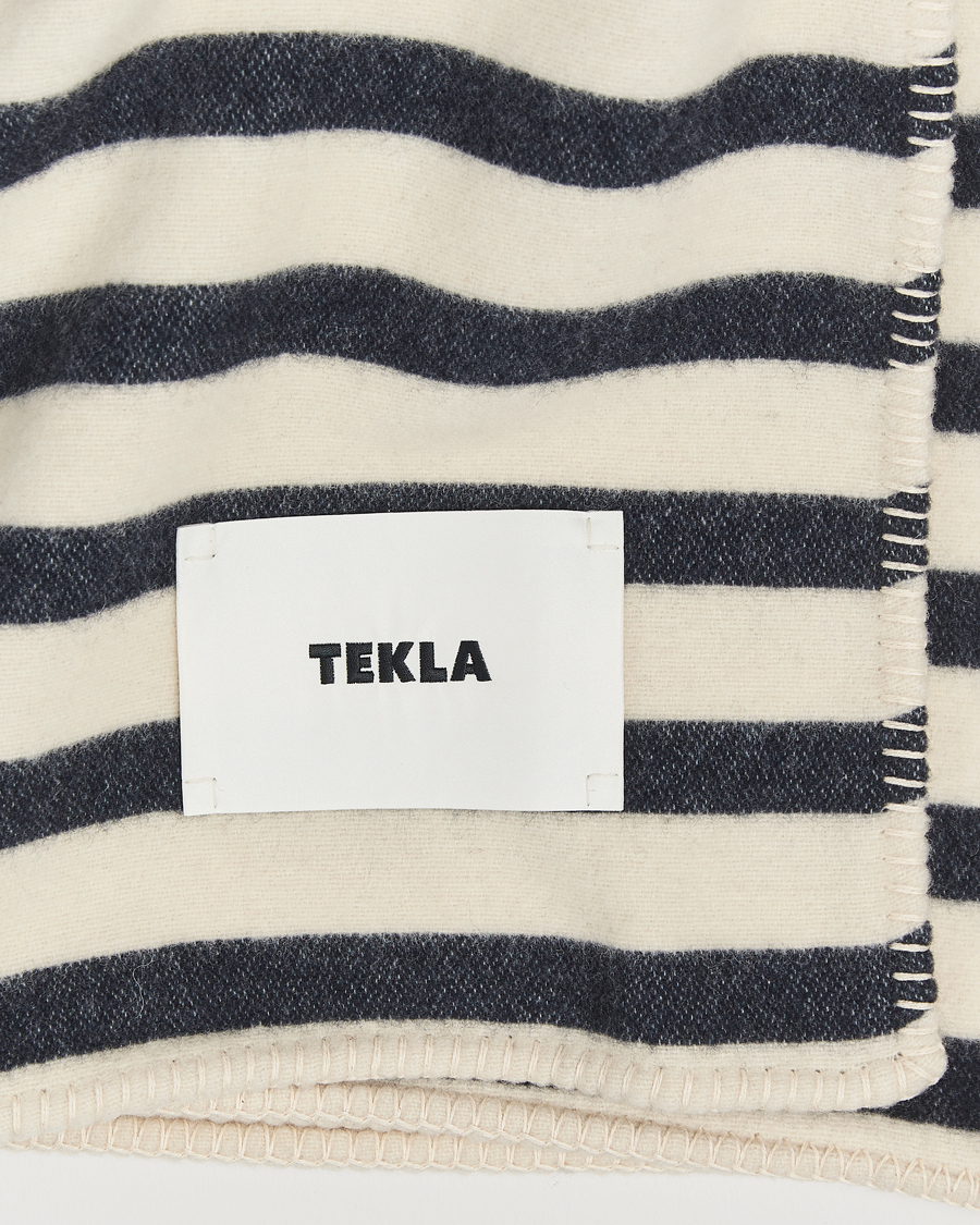 Herre | Tekla Lambswool Blanket Magpie Stripes | Tekla | Lambswool Blanket Magpie Stripes