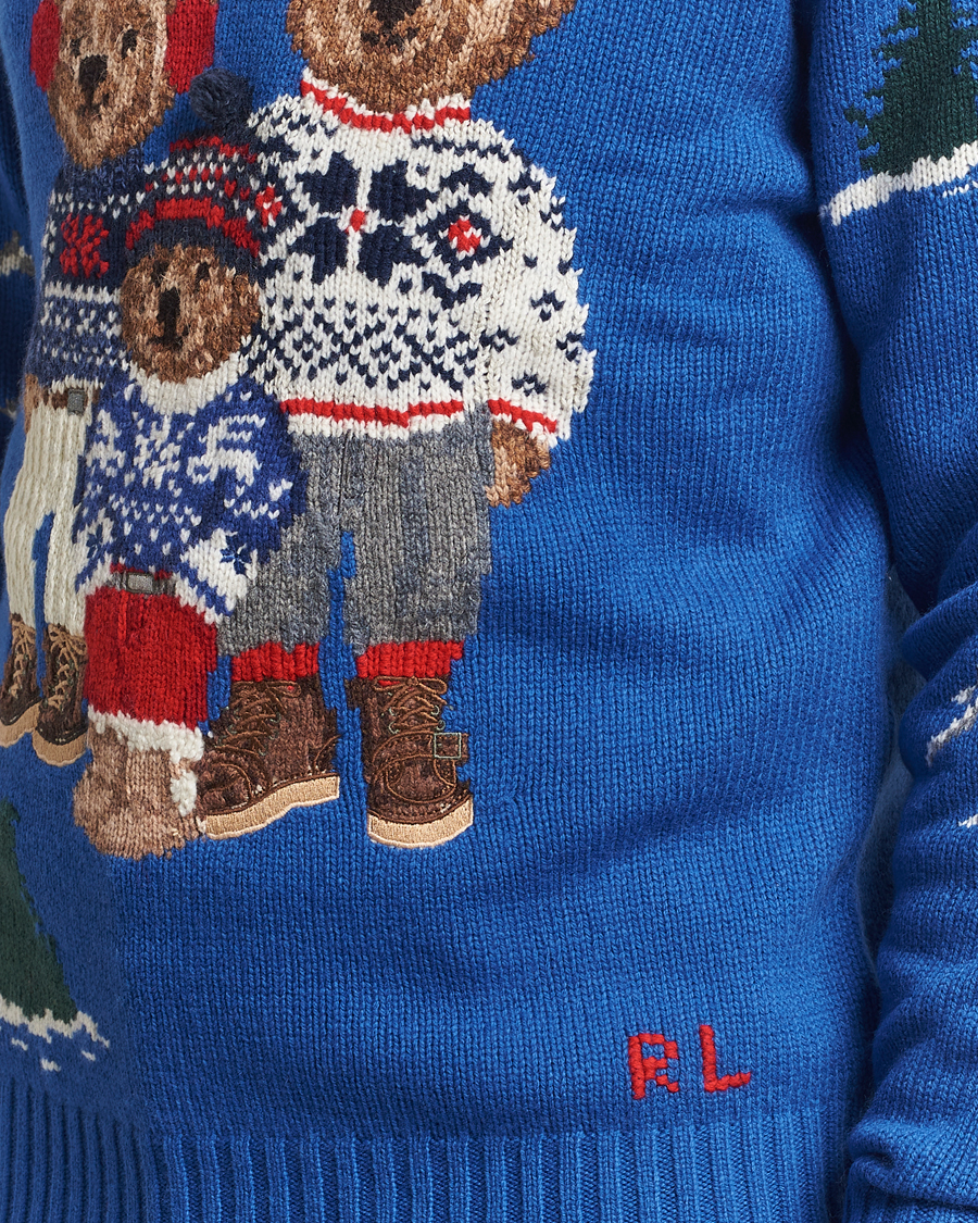 Herre | Gensere | Polo Ralph Lauren | Family Bear Knitted Polo Heritage Royal