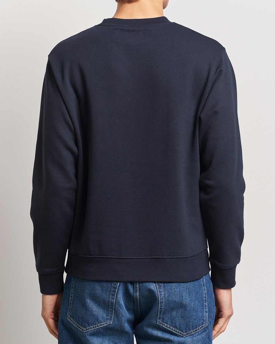 Herre | Gensere | Replay | Tonal Logo Crew Neck Sweatshirt Navy