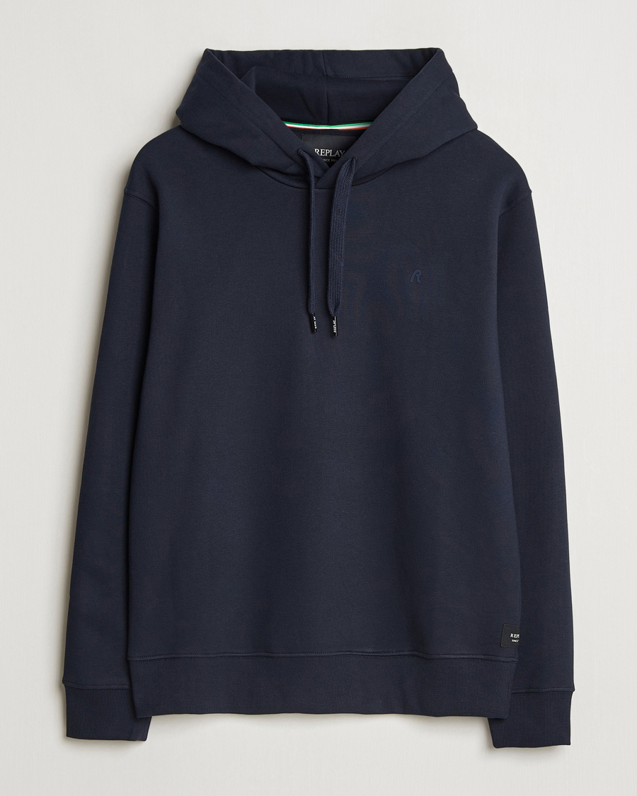 Herre | Gensere | Replay | Tonal Logo Hoodie Navy
