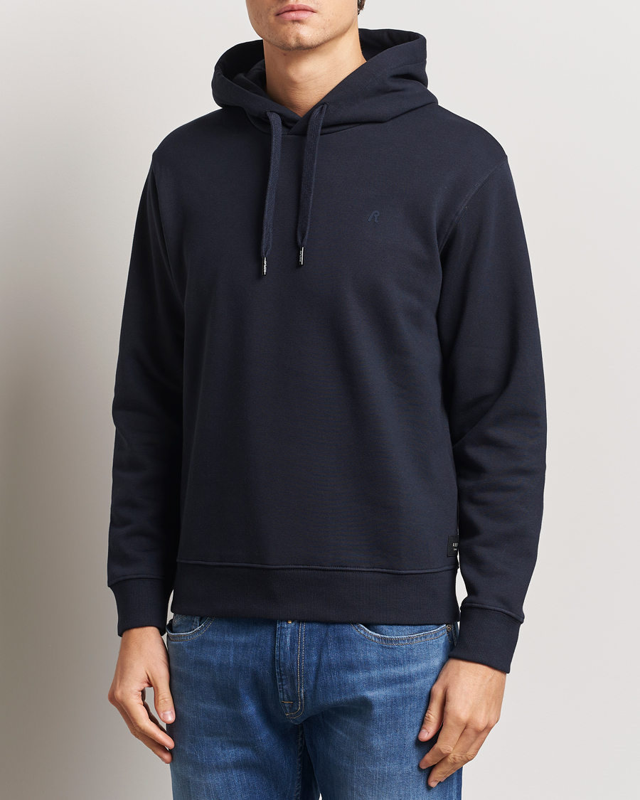 Herre | Gensere | Replay | Tonal Logo Hoodie Navy